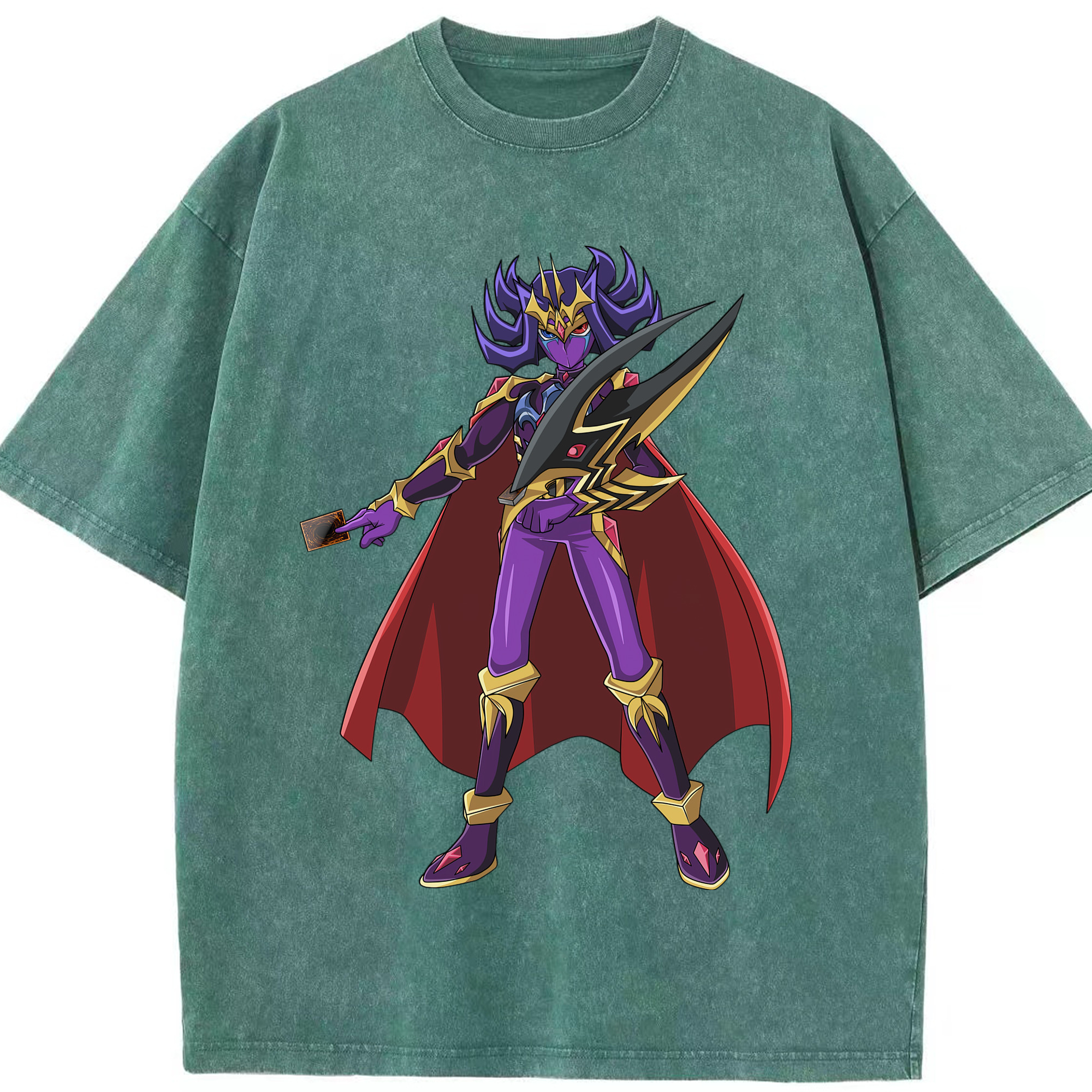 （画像用） 遊☆戯☆王 Yu-Gi-Oh! 綿100% ヴィンテージ風 半袖Tシャツ（フロントプリント）